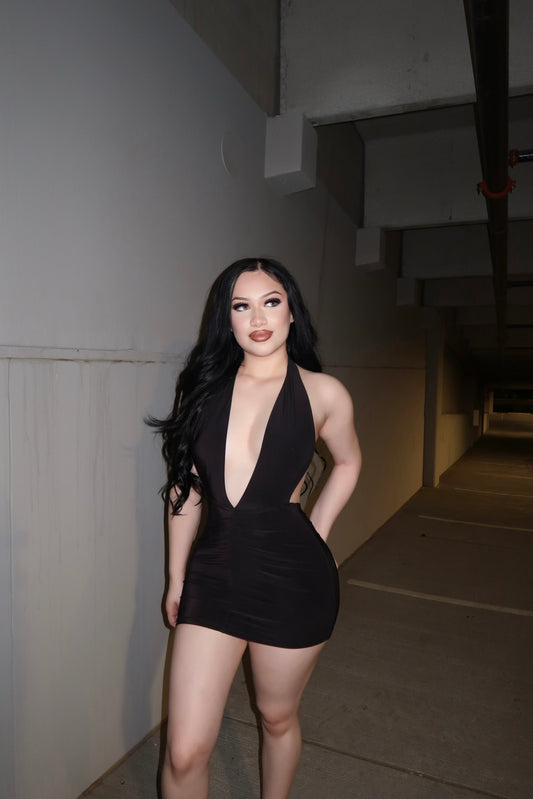 After dark mini dress